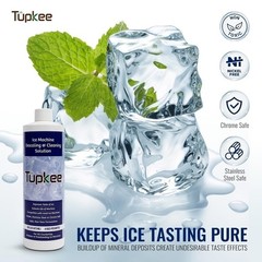 Tupkee Ice Machine Cleaner Nickel Safe, 16oz Ice Maker Cleaner, Universal 2 Pack