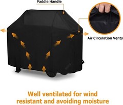 iCOVER 58 in Gas Grill Cover,600D for Weber 3 Burner Grill,Char Broil,Jenn Air