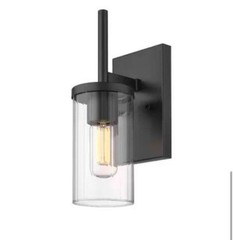 Golden Lighting Winslett 4.875 in. 1-Light Matte Black Sconce