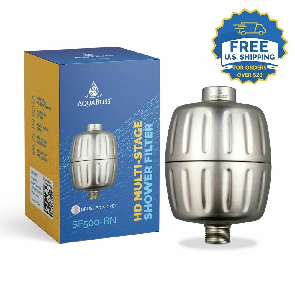 AquaBliss HD Shower Filter – #1 HEAVY DUTY Multi-Stage Shower Filter (SF500-BN)
