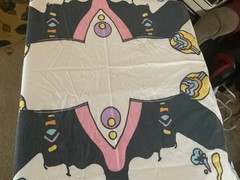 Peter Max Twin Flat Top Sheet + 2 pillow cases. Vintage. Pls read description.