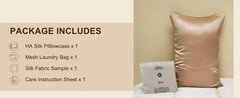 Hyaluronic Acid Silk Pillowcase 100% Mulberry, Ultra-Hydrating 23 Momme Silk
