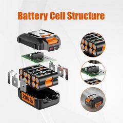 【Upgrade】 6.0Ah 20V Battery for 20V Battery Compatible 20V