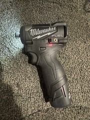 Black Milwaukee M12 Fuel 1/4in Hex Impact Driver 3453-20