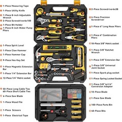 328 Piece Tool Kit for Home,Hand Repair Tool Set,Toolbox Storage Case