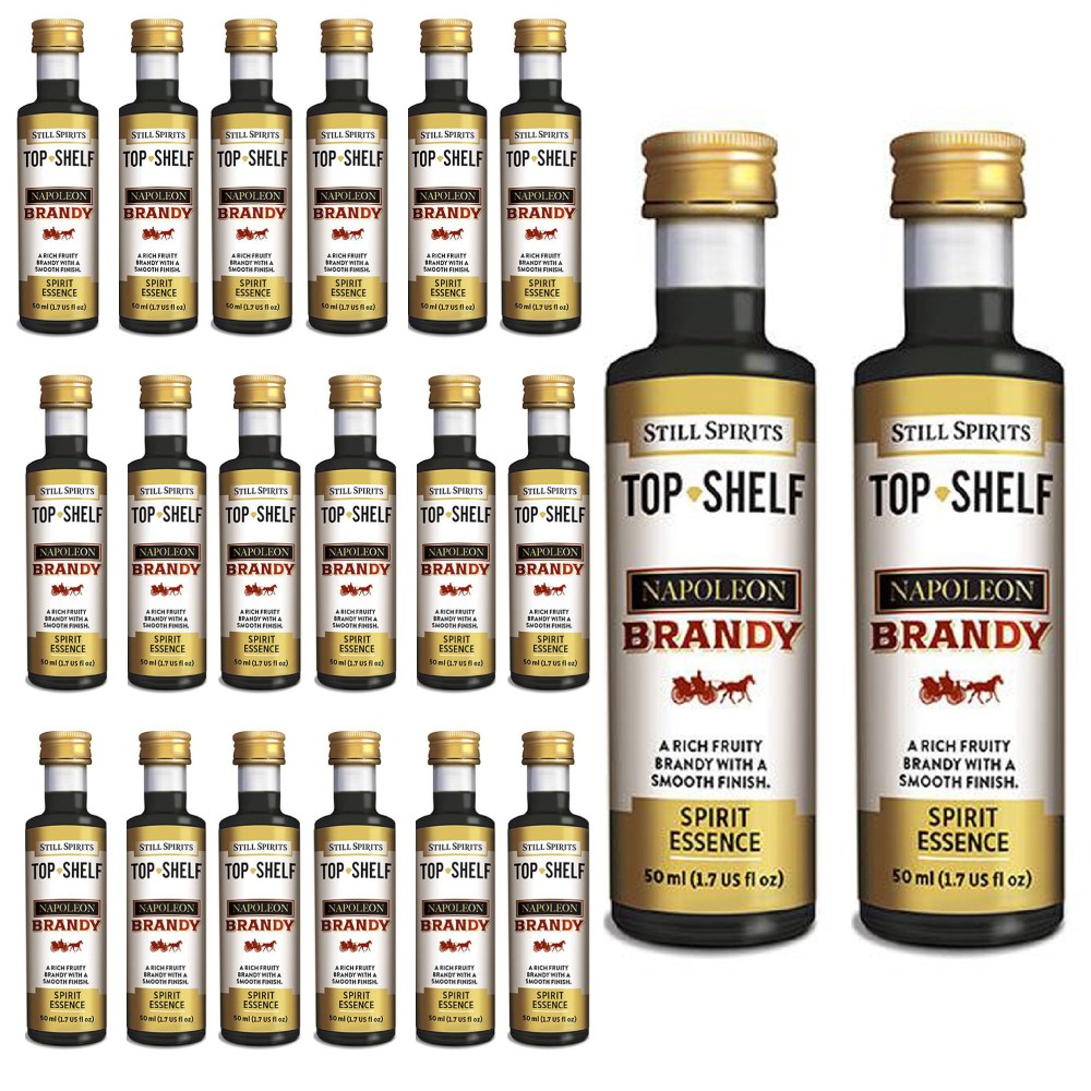 Still Spirits Top Shelf Napoleon Brandy 50ml Home Brew Spirit Essence 20 PK