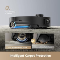 DREAME Aqua10 Roller Black Robot Vacuum 30,000Pa Suction｜Certified Refurbished