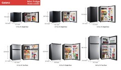 4.6 Cu Ft Stainless Steel Mini Fridge with Freezer—Compact, Energy-Efficient Ref