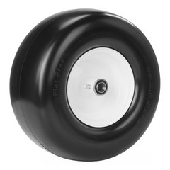 2pcs 13×6.50-6 Flat Free Lawn Mower Tires and Wheel 13×6.5-6 13×6.5×6