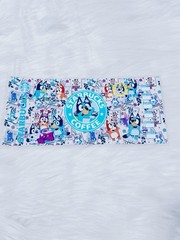 Bluey UV DTF Cup Wraps for 16 oz Glass Cups, 8 Sheets Transfers Variety