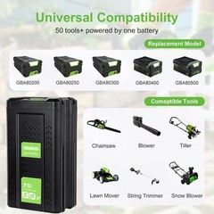 7.0Ah 80V GBA80400 Battery Pack For Greenworks 80 Volt GBA80600 Power Tools NEW