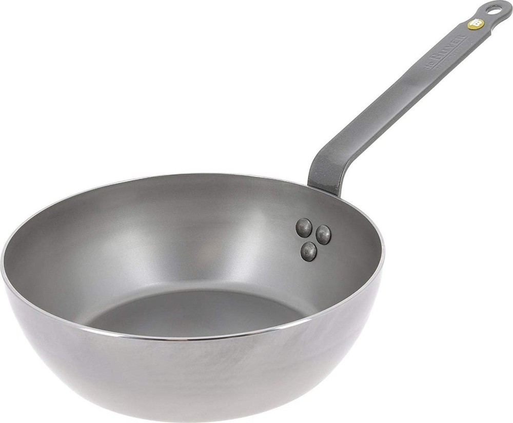 De Buyer Mineral B Country Chef Fry Pan, Carbon Steel, 11-Inch