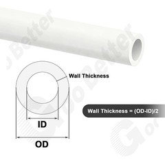 White Silicone Tube Flexible Tubing Hose Pipe Soft Rubber High Temp ID 2mm-38mm