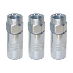 Heavy Duty 1/8 In. Npt Grease Gun Coupler Flat Nozzle (3-pack) USA