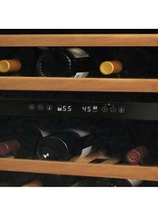 46 Bottle Wine Cooler, Dual Zone, 23.5-Inch Wide, Stainless Steel