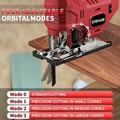 Jigsaw for Milwaukee 18V Battery, Cordless Jig Saw Tool, Brushless Motor, Variab