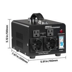 Uimoso Voltage Converter Transformer 1000VA for 110V to 220V and 220V to 110V