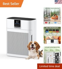 Silent Touch Control HEPA Air Purifier with Essential Oil Diffuser – Large Rooms