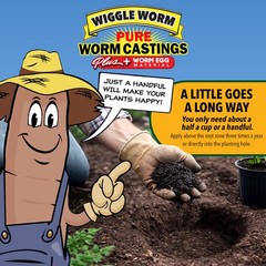 WIGGLE WORM Plus Worm Egg Material Soil Fertilizer For Gardening/Planting, 40 lb