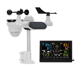 VEVOR 7-in-1 Wireless Weather Station 7.5 in Large Display for Indoor Outdoor