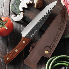 High Carbon Steel Kitchen Forged Chef Knife Butcher Boning Knife Meat Cleaver