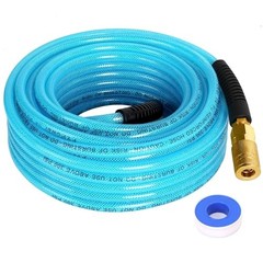 Air Compressor Hose 1/4 Inch x 50 Feet Reinforced Polyurethane (PU) Air 50 FT