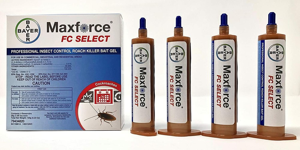 Maxforce Select Roach Killer Bait Four Tubes – *** SAME DAY SHIPPING ***