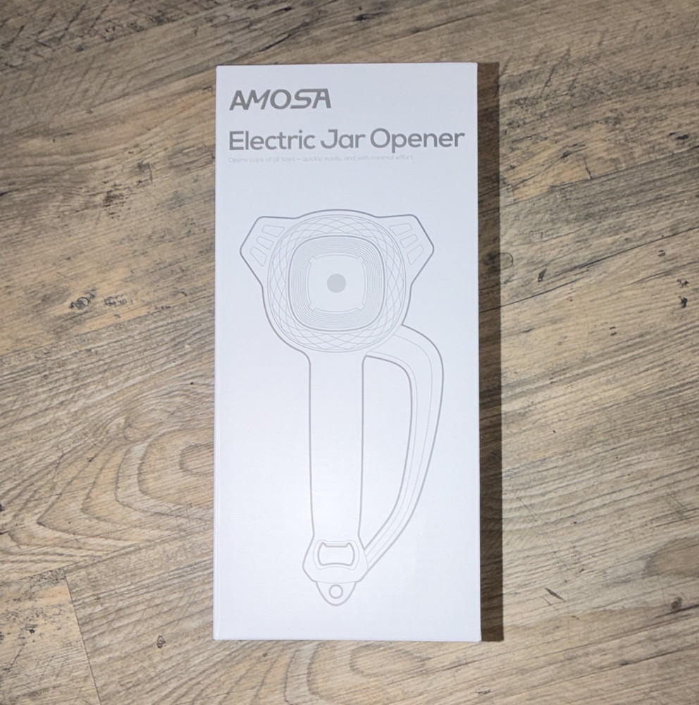 AMOSA Electric Jar Opener 120V Electric Less Than 300W White Plastic 10in