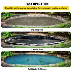 33×10 FT PVC Pond Liner Pond Liners Flexible Durable Fish Pond Liner For Pond US