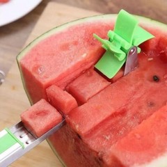 Watermelon Slicer Cutter Stainless Steel Windmill Watermelon Cutter Knife