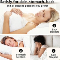 Pack of 2 Bed Pillows Quilted HOTEL QUALITY Down Alternative Gusseted Pillow