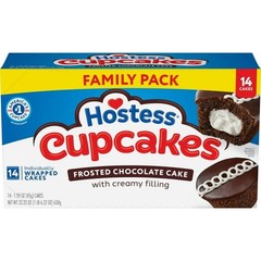 Hostess Cupcakes, Chocolate Snack Cakes, 22.22 oz Box (14 Ct.) Free Shipping