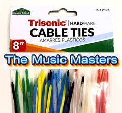 200 Pack Assorted Colors 8 inch Wire Cable Ties Nylon Zip Tie Down Wraps Straps
