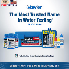 K-2006-SALT FAS-DPD, 9-In-1 Pool & Spa Test Kit, Free & Combined Chlorine, Ph, A