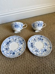 Set of 2 NARUMI Japan Milano Tea Cup & Saucer Sets/Bone China – ships from USA