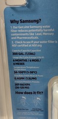 Samsung Water Filter Model Code HAF-QINS/EXP Replacement DA97-17376B NIB