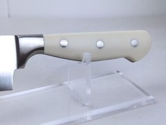 CAROTE 7″ SANTOKU Knife, HIGH-CARBON Steel Blade, Triple-Riveted CREAM Handle