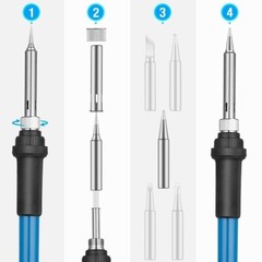 NEW Soldering Iron Electric Gun Adjustable Temperature 60W Welding Solder Wire