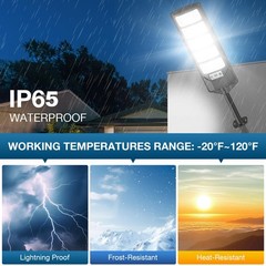 GMOX 100000LM Solar Street Lights Outdoor Dusk to Dawn Waterproof Motion Sensor