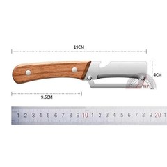 1-3x Stainless Steel Peeler with Wooden Handle–Fruit & Vegetable Slicer-2026 HOT