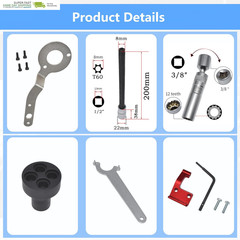 Camshaft Locking Tool Kit, Compatible with BMW B36 B37 B38 B46 B47 B48 B58 Engin