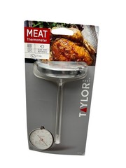 Taylor Meat Thermometer 3″ Dial Oven Safe Stainless Steel Probe w/ Temp Guide