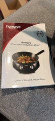 NuWave Precision Induction 4-Quart Electric Wok; Wok Stand, Frying Rack & Book