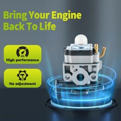 Carburetor For Husqvarna SelectTrimmer Blower 224 L, 324 HDA 55X, 324 LDX, 324 L