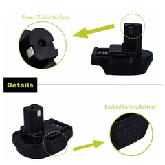 Battery Adapter For Makita 18V Li-ion Convert To For RYOBI Power Tool MT20RNL