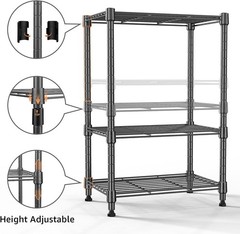 M MZG ,Storage Shelving 3-Shelf Wire Shelving Unit Metal Wire Shelves Storage