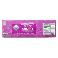 Clear American Black Cherry Sparkling Water, 12 fl oz, 12 Count