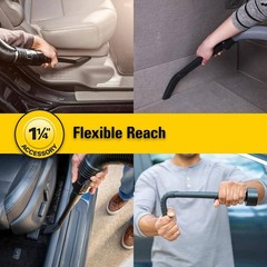 1-1/4 In. and 2-1/2 In. VT2532 Spiral Flexible Crevice Tool Accessory Shop Vacuu