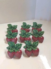 Set Of 8 Strawberry Napkin Rings at Home with Meijer No Box