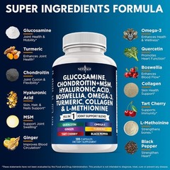 Glucosamine Chondroitin MSM Turmeric Curcumin Collagen Hyaluronic Acid